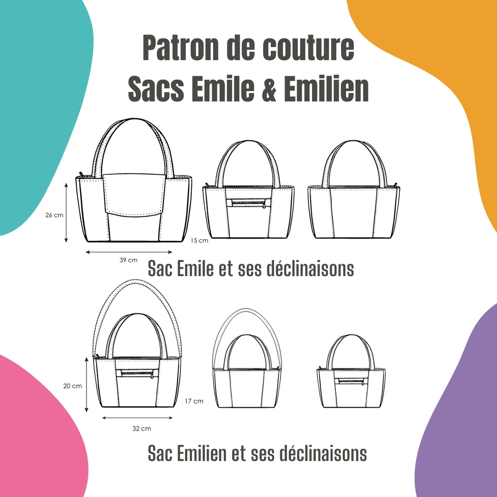 Patron Sac Emile & Emilien (PDF)