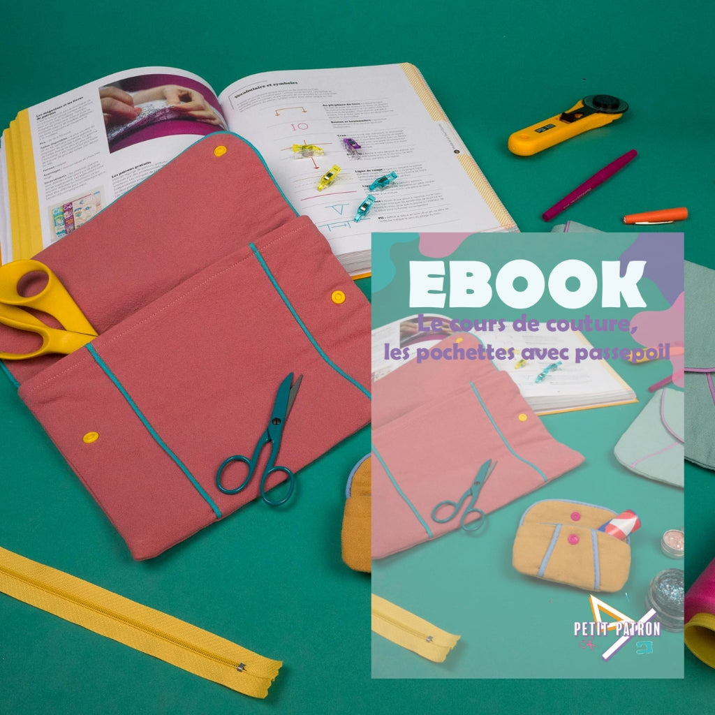 3 patrons pochette Passepoil (PDF + ebook)